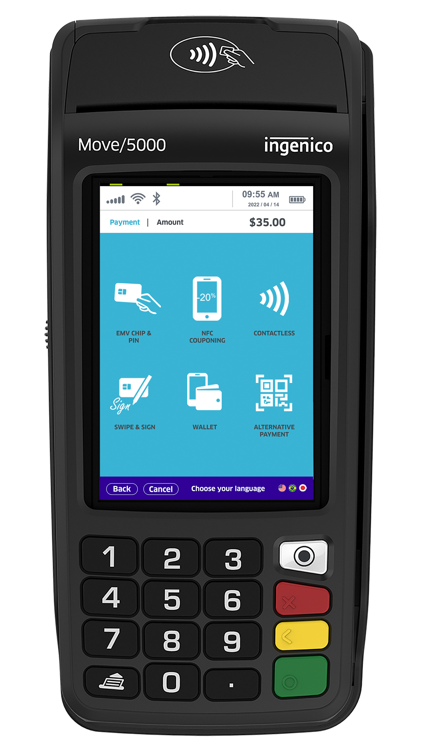 Ingenico Move/5000, Bluetooth, WiFi Terminal