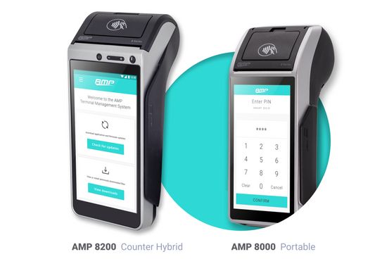 AMP8200 Portable | Countertop Hybrid Terminal